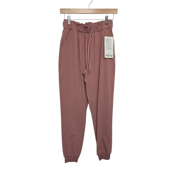 NWT Lululemon Womens Stretch High-Rise Jogger Pants Utility Rose‎ Pink Size 4 - Picture 1 of 10